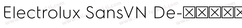 Electrolux SansVN De字体转换